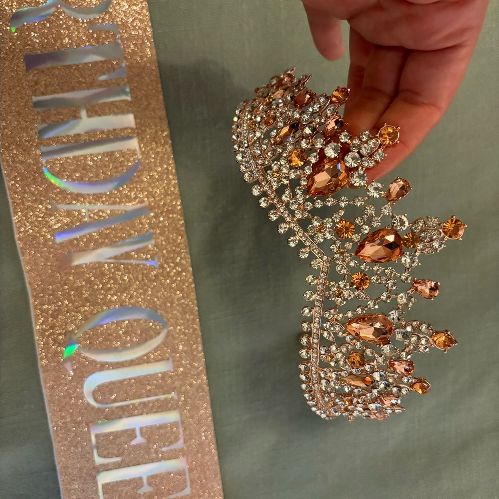 Birthday crown and sash
